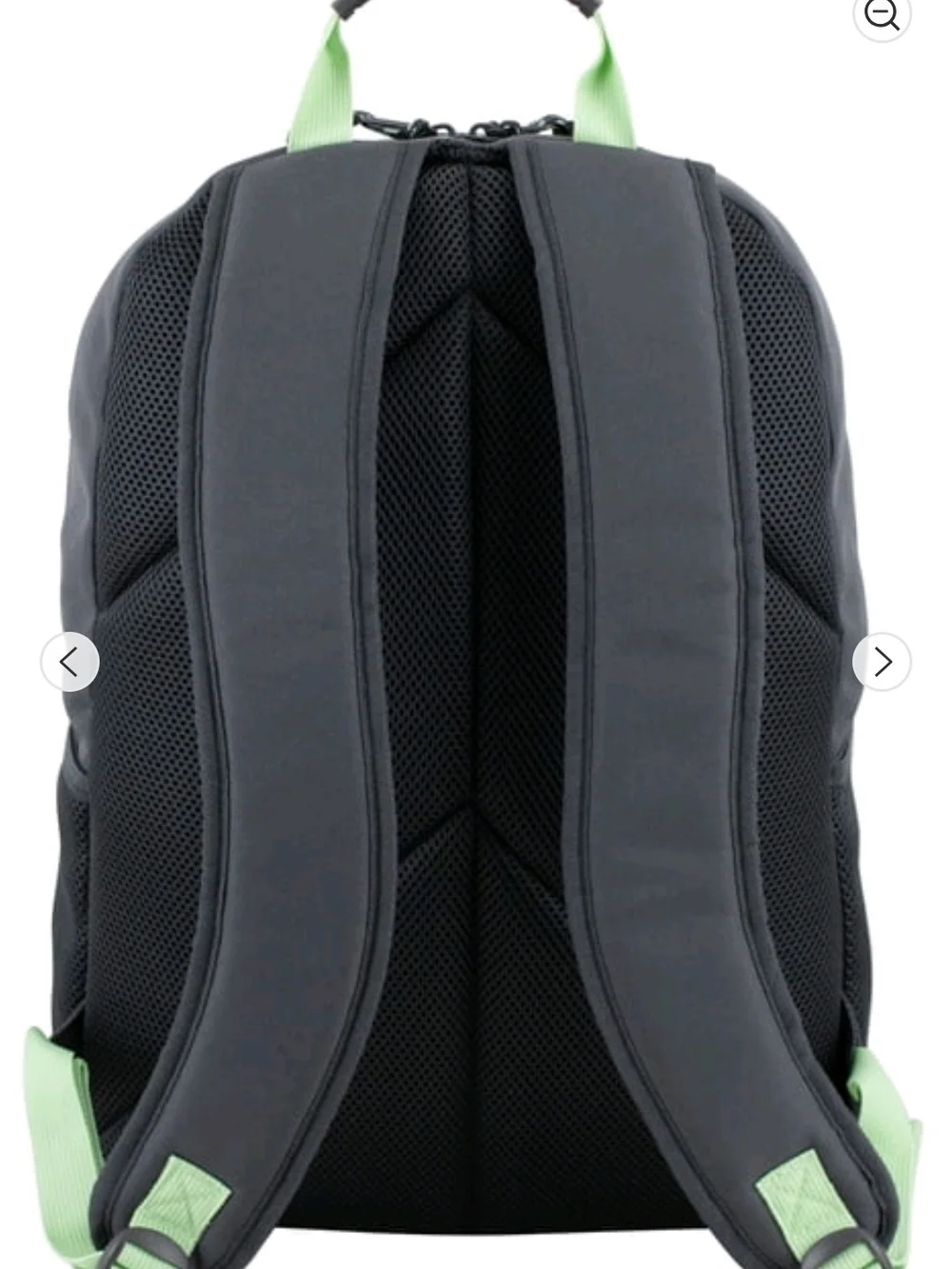 Gray Backpack Phone & Accessory Organizer with Lime Accent -